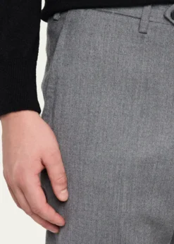 KitonMen's Wool and Cashmere Flat-Front Pants