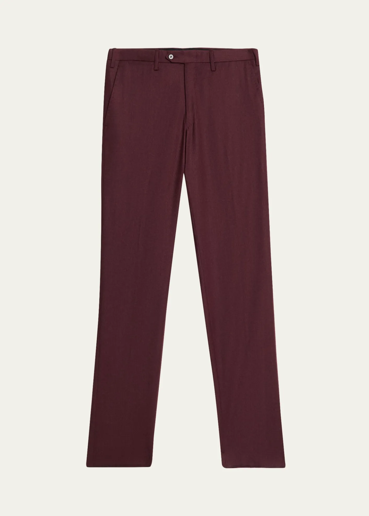 KitonMen's Wool and Cashmere Flat-Front Pants