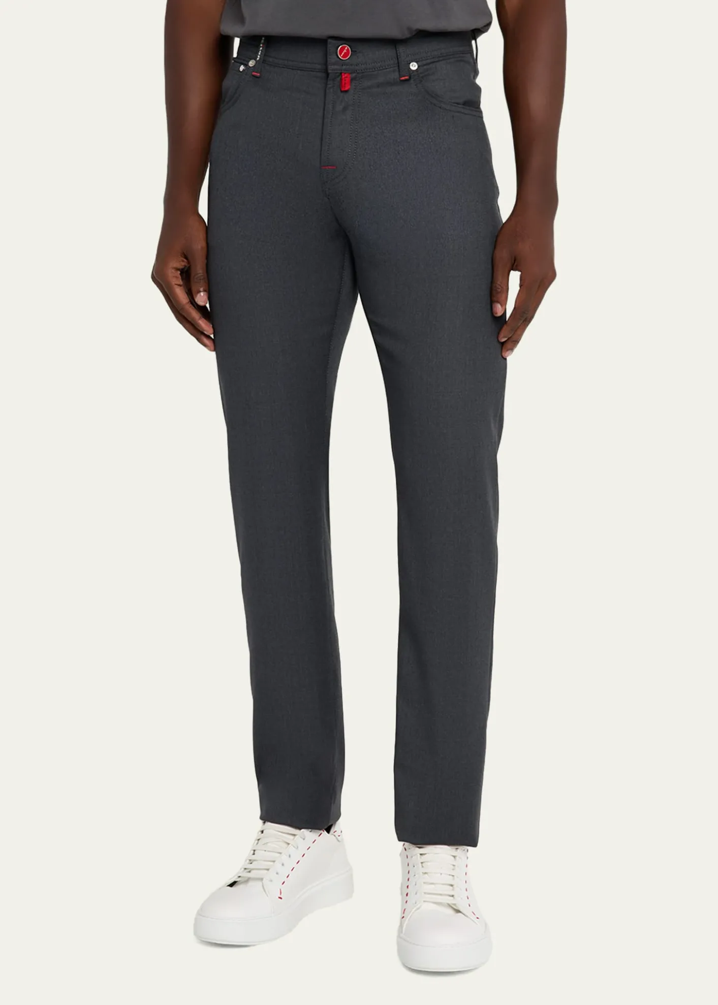 KitonMen's Wool Straight Fit Five-Pocket Pants