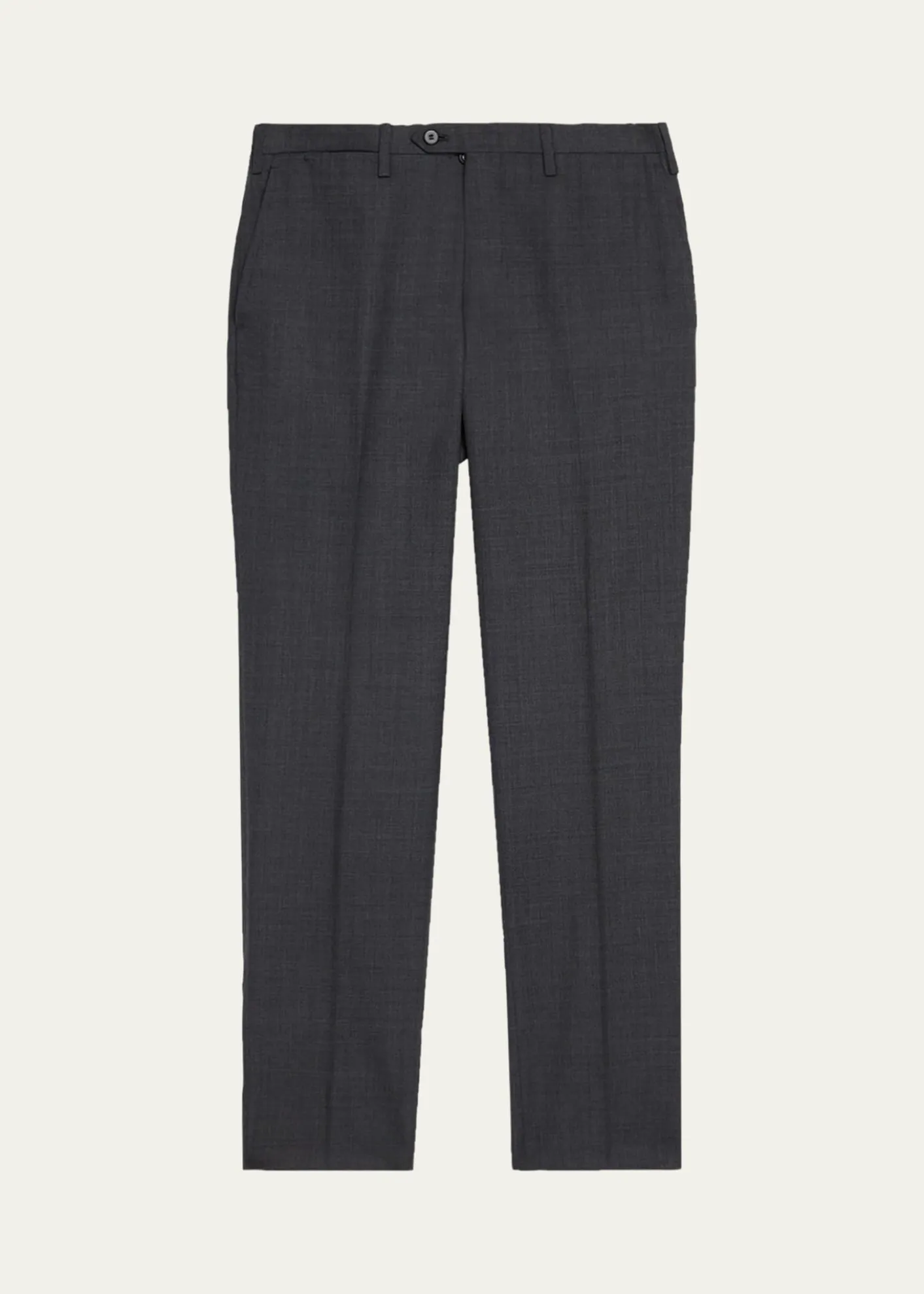 KitonMen's Wool Twill Flat-Front Trousers