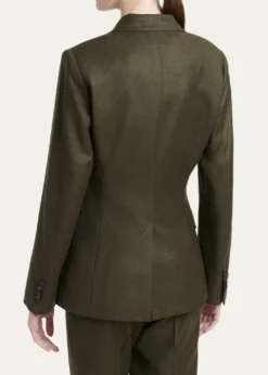 KitonMetallic Wool Single-Breasted Jacket