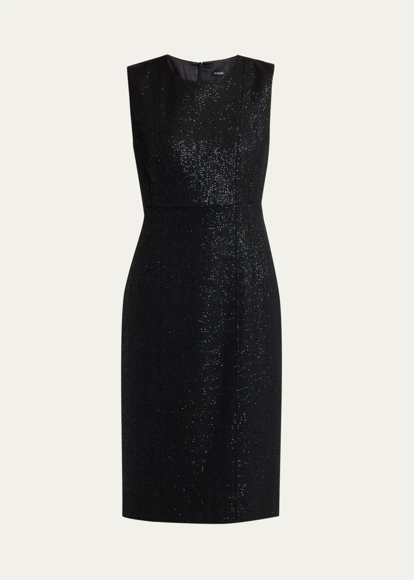 KitonSequined Sleeveless Sheath Dress