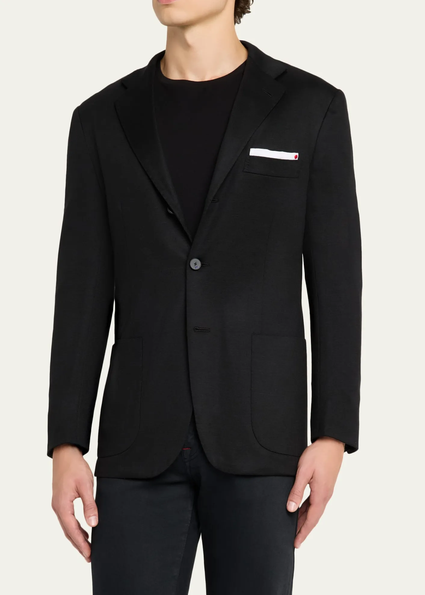 KNTMen's 14-Micron Wool Single-Breasted Sport Coat