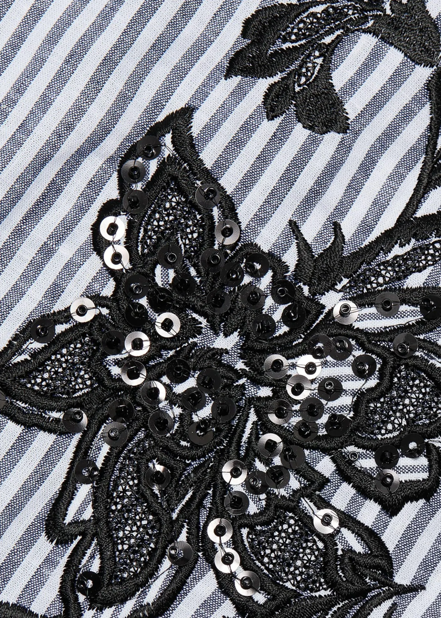 Kobi HalperinAerin Striped Floral-Embroidered Blouse