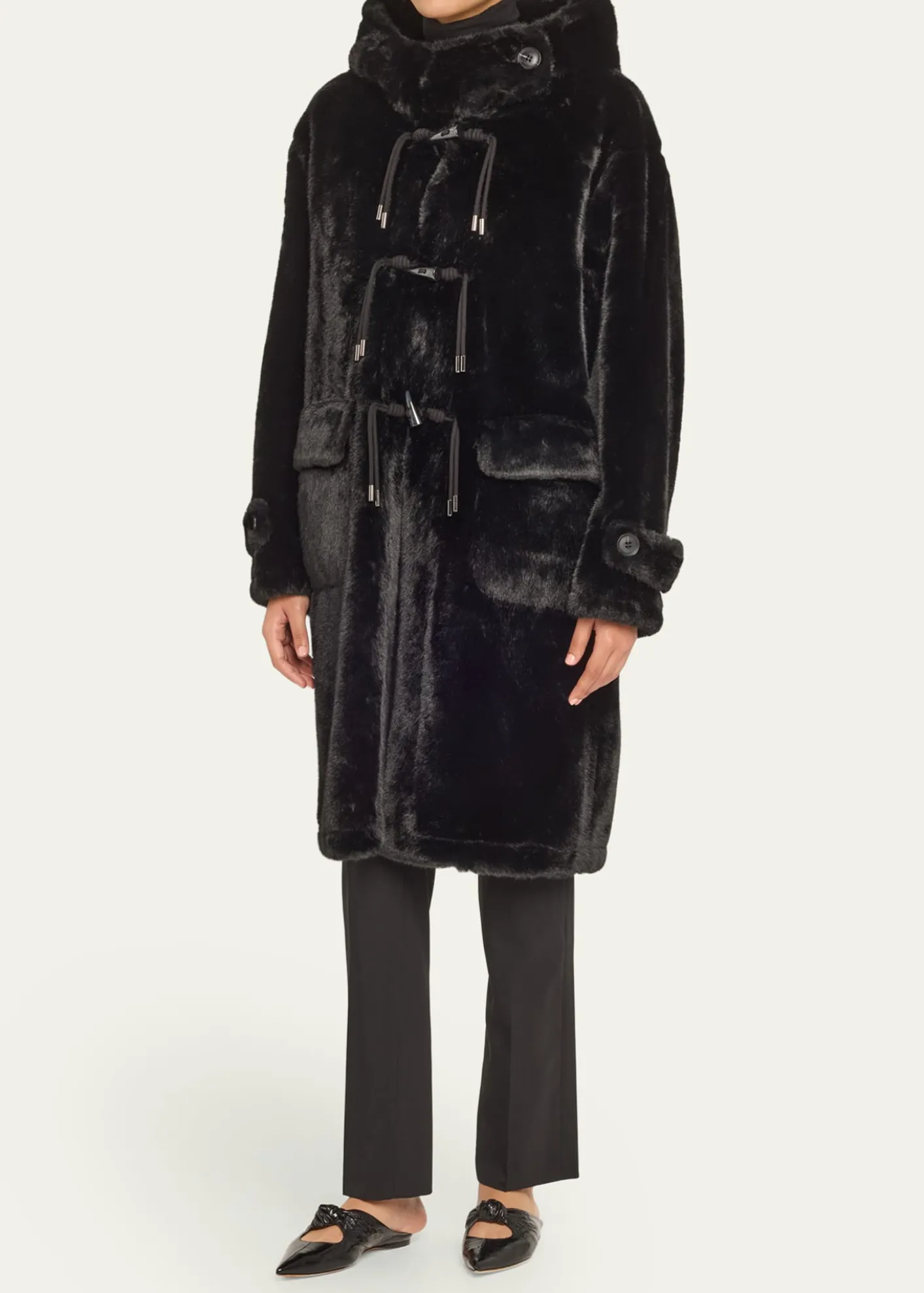 Kobi HalperinAriel Hooded Faux Fur Coat