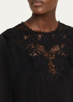 Kobi HalperinFrankie Lace-Inset Satin Back Crepe Blouse