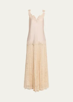Kobi HalperinGrazia Sleeveless Mixed Media Maxi Dress