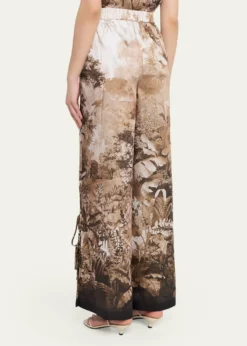 Kobi HalperinHelena Wide-Leg Botanical-Print Pants