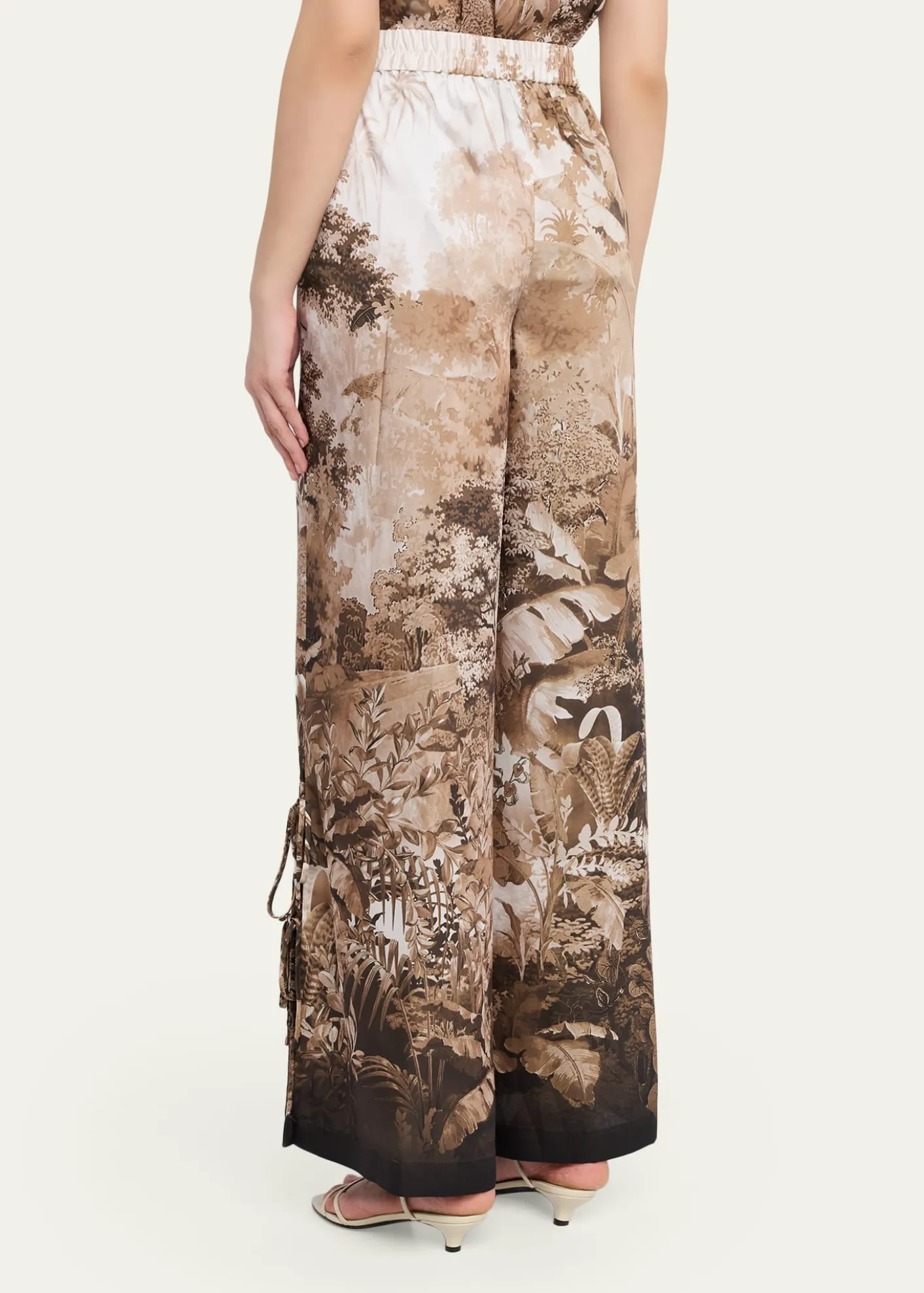 Kobi HalperinHelena Wide-Leg Botanical-Print Pants