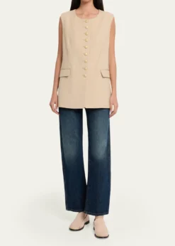 Kobi HalperinJay Button-Down Crewneck Vest