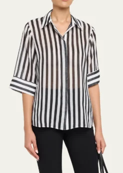 Kobi HalperinJolie Striped Cotton Blouse