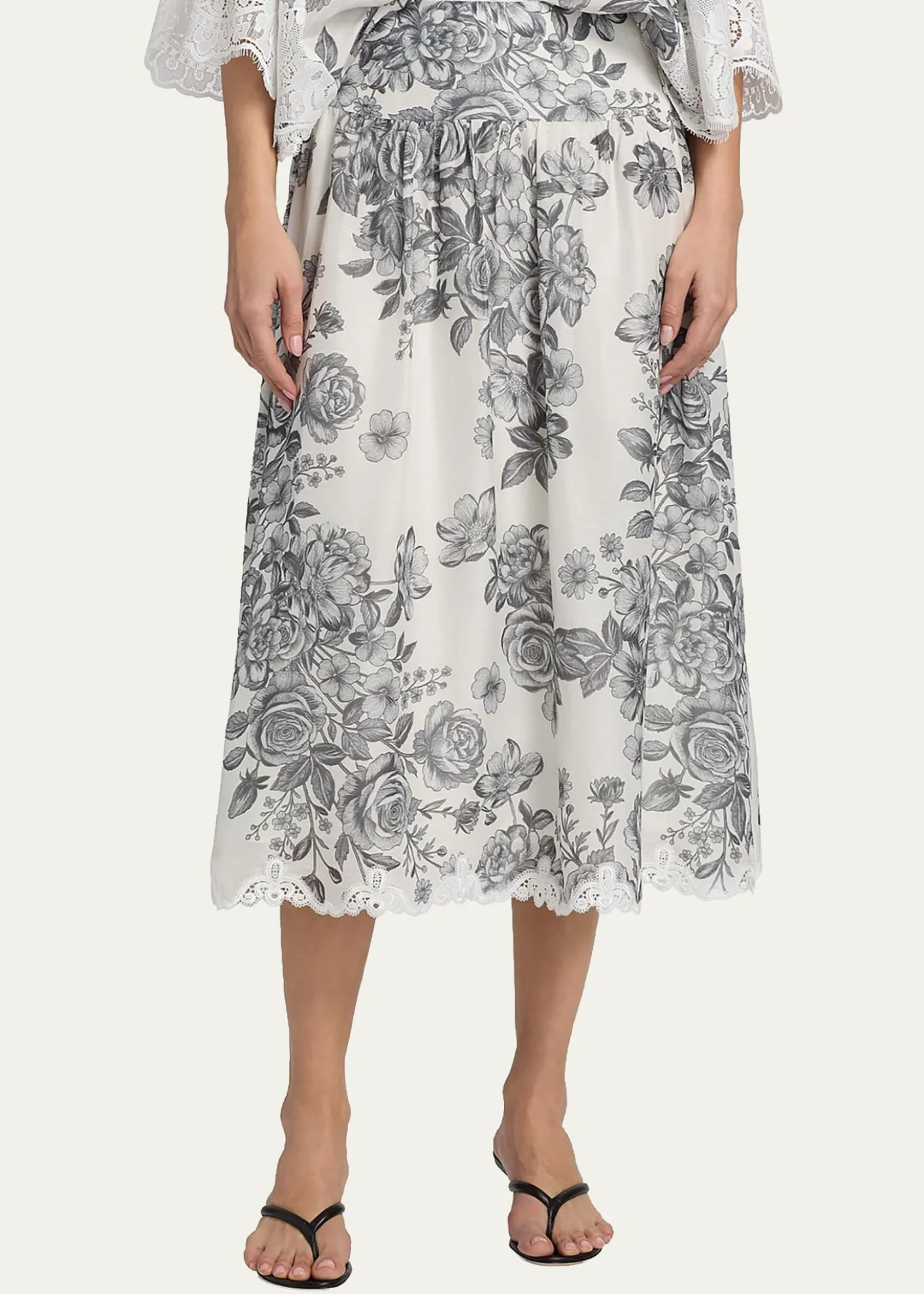 Kobi HalperinLidia Floral-Print Midi Skirt