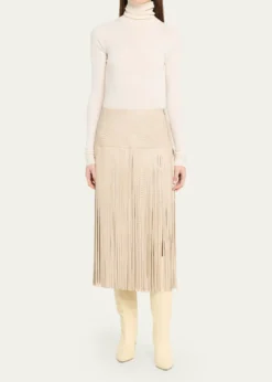 Kobi HalperinParker Leather Fringe Skirt
