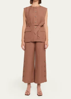 Kobi HalperinRemi Cropped Linen Pants