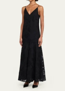 Kobi HalperinRobbie Embroidered Lace-Trim Maxi Dress