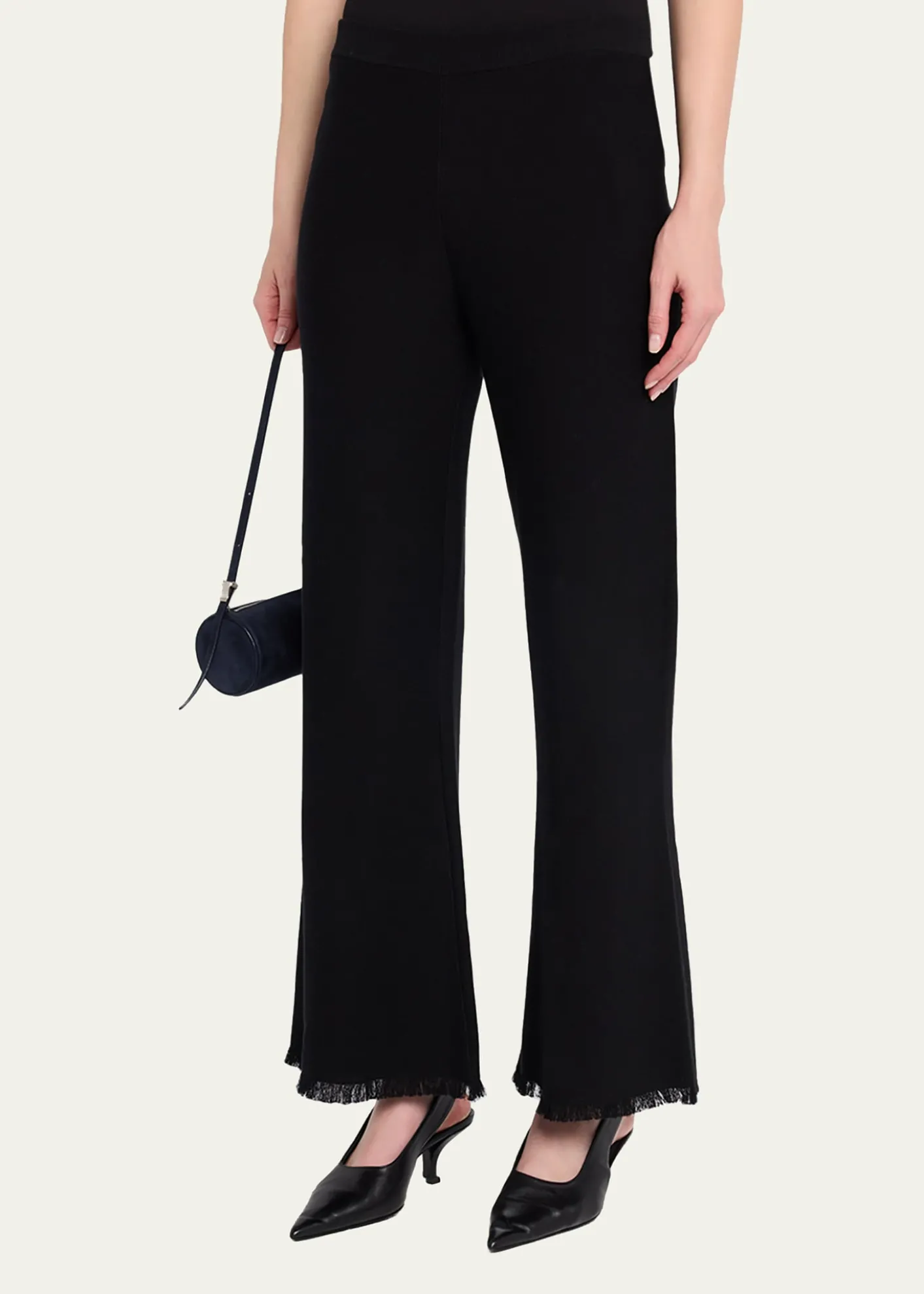 Kobi HalperinValley Fringe-Hem Pique Knit Pants