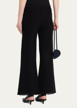 Kobi HalperinValley Fringe-Hem Pique Knit Pants