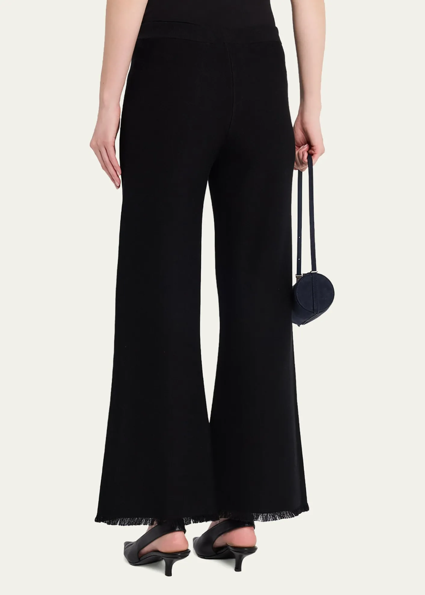 Kobi HalperinValley Fringe-Hem Pique Knit Pants