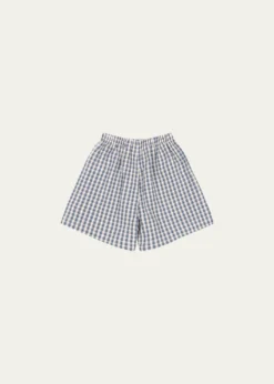 Konges SlojdBoy's Kim Gingham Organic Cotton Shorts, Size 12M-8