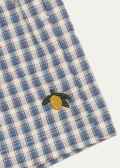Konges SlojdBoy's Kim Gingham Organic Cotton Shorts, Size 12M-8