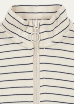 Konges SlojdBoy's Lou Striped Half-Zip Sweater, Size 6M-8