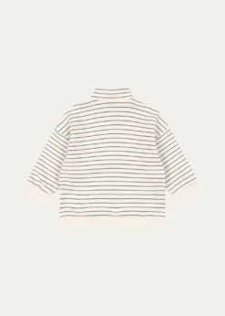 Konges SlojdBoy's Lou Striped Half-Zip Sweater, Size 6M-8