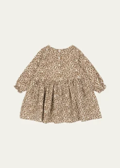 Konges SlojdGirl's Coco Leopard-Print Dress, Size 9M-10