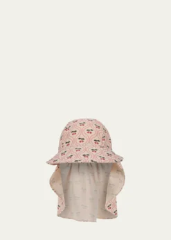 Konges SlojdGirl's Merle Cherry Sun Hat, Size Newborn-8