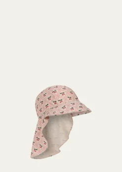 Konges SlojdGirl's Merle Cherry Sun Hat, Size Newborn-8