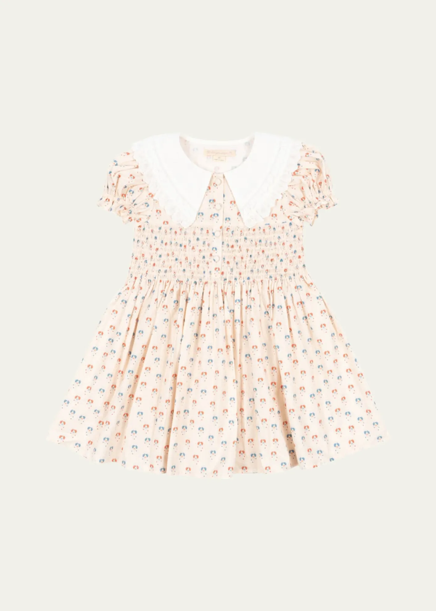 Konges SlojdGirl's Midsummer Smocked Floral-Print Dress, Size 2-10