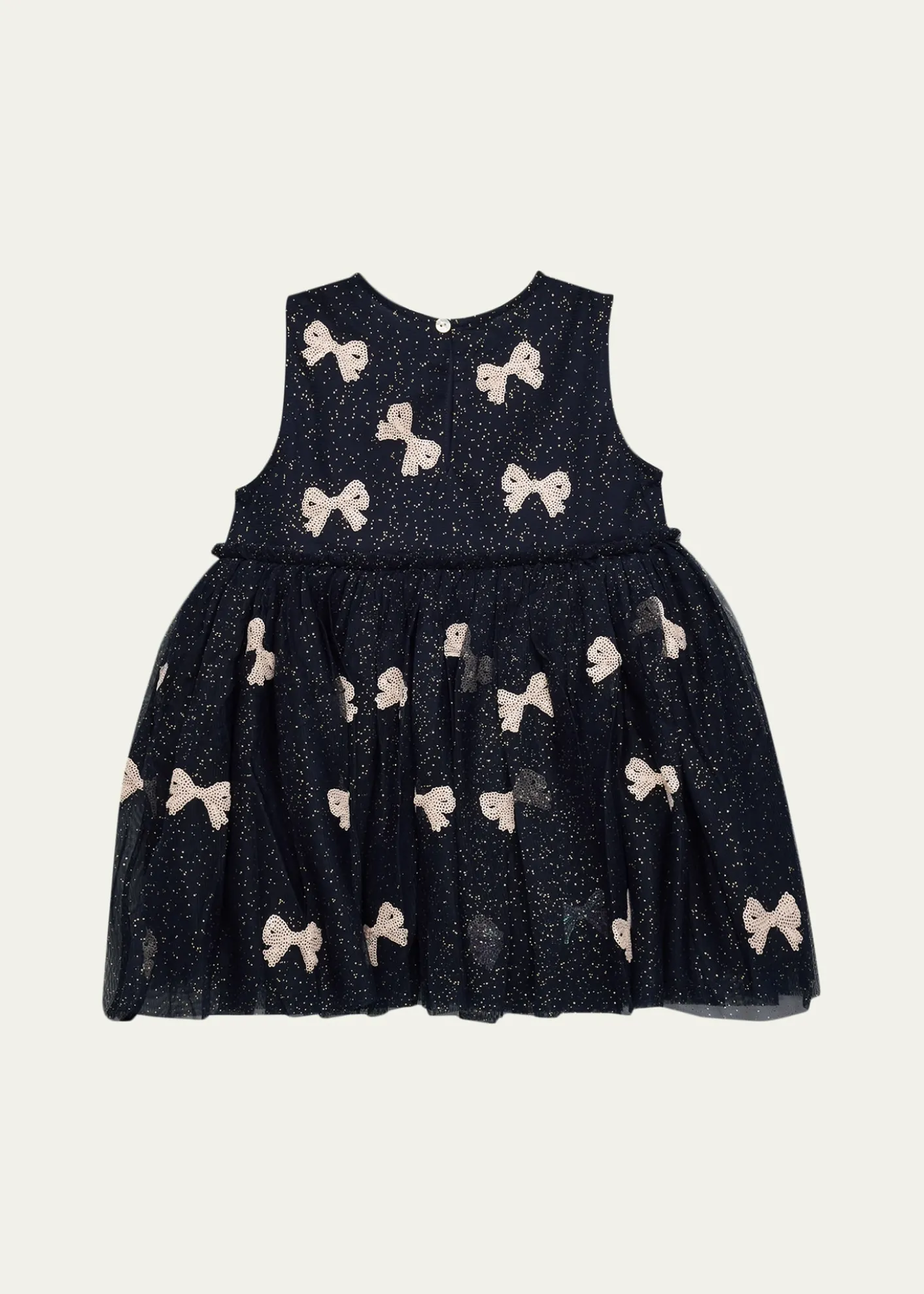 Konges SlojdGirl's Yvonne Sequined Bow Tulle Dress, Size 12M-6