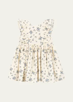 Konges SlojdGirl's Cianna Floral Organic Cotton Dress with Bows, Size 18M-10