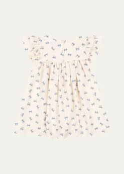 Konges SlojdGirl's Coco Bow-Print Dress, Size 9M-10