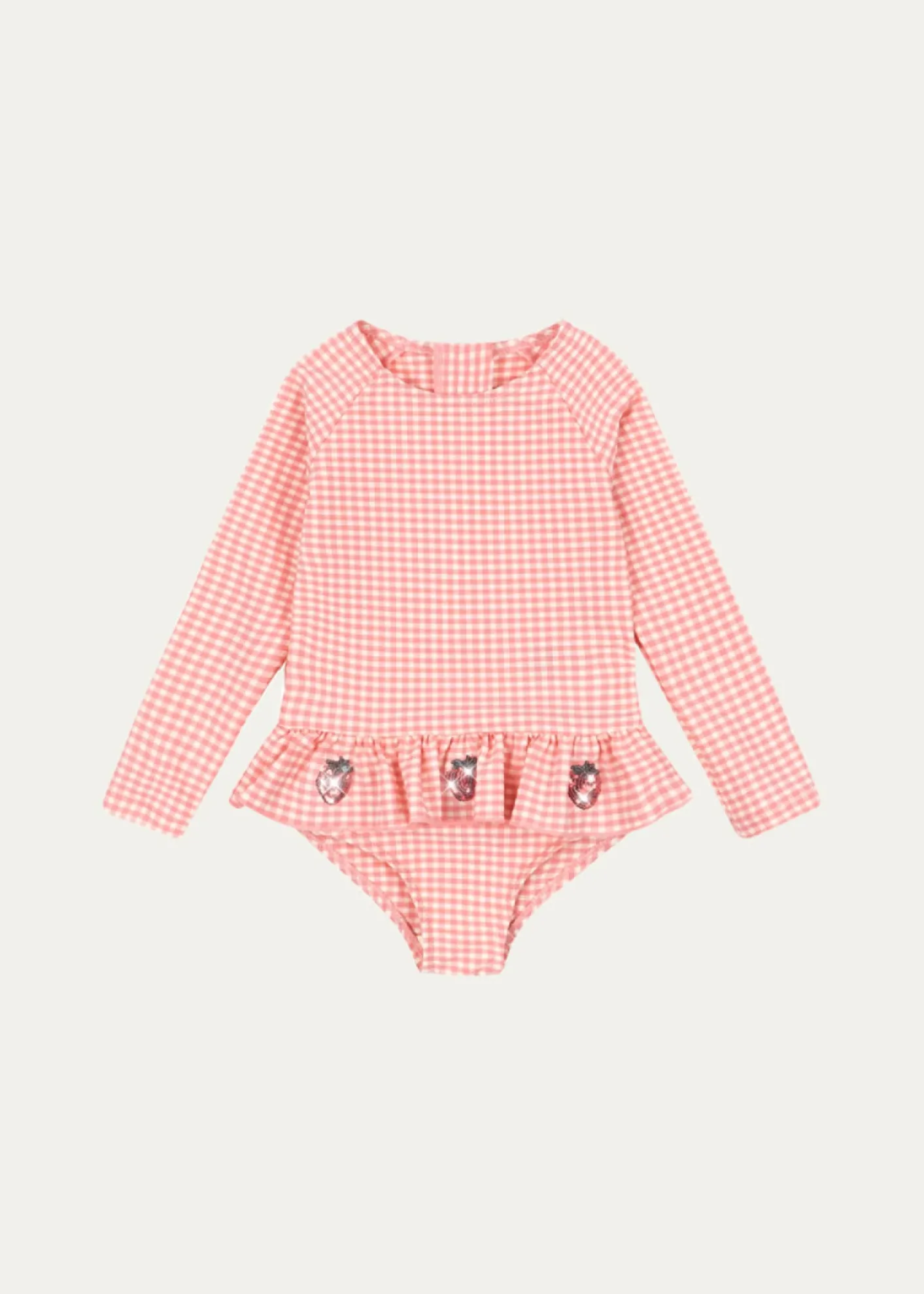 Konges SlojdGirl's Etta Skirted Long-Sleeve Swimsuit, Size 6M-3