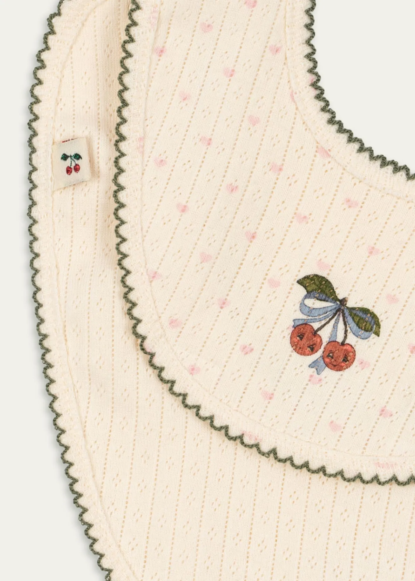 Konges SlojdKid's Minnie Pointelle Bibs, Set of 2