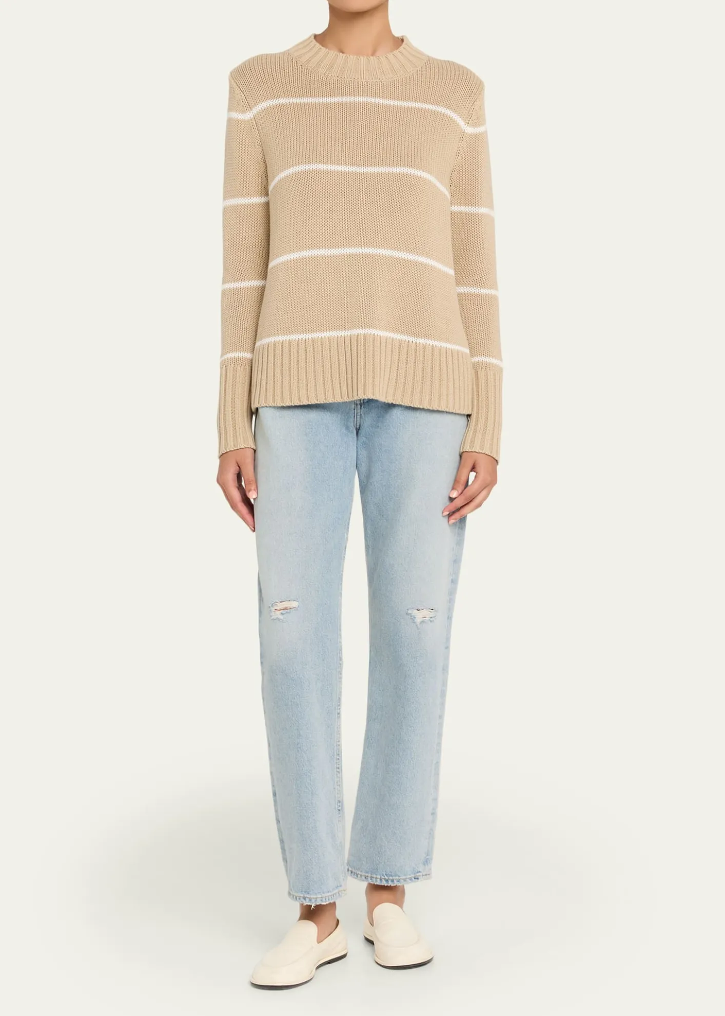 KuleThe Tatum Striped Cotton Sweater