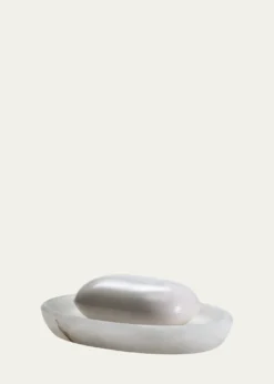 LabrazelAlisa Alabaster Soap Dish, White