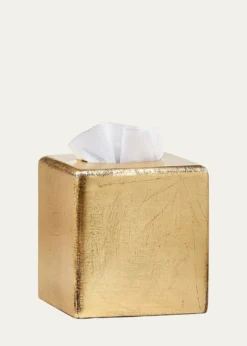 LabrazelAva Tissue Box Cover, Gold