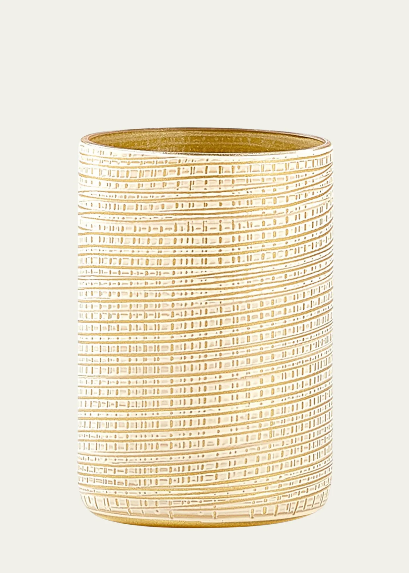 LabrazelWoven Brush Holder, Gold