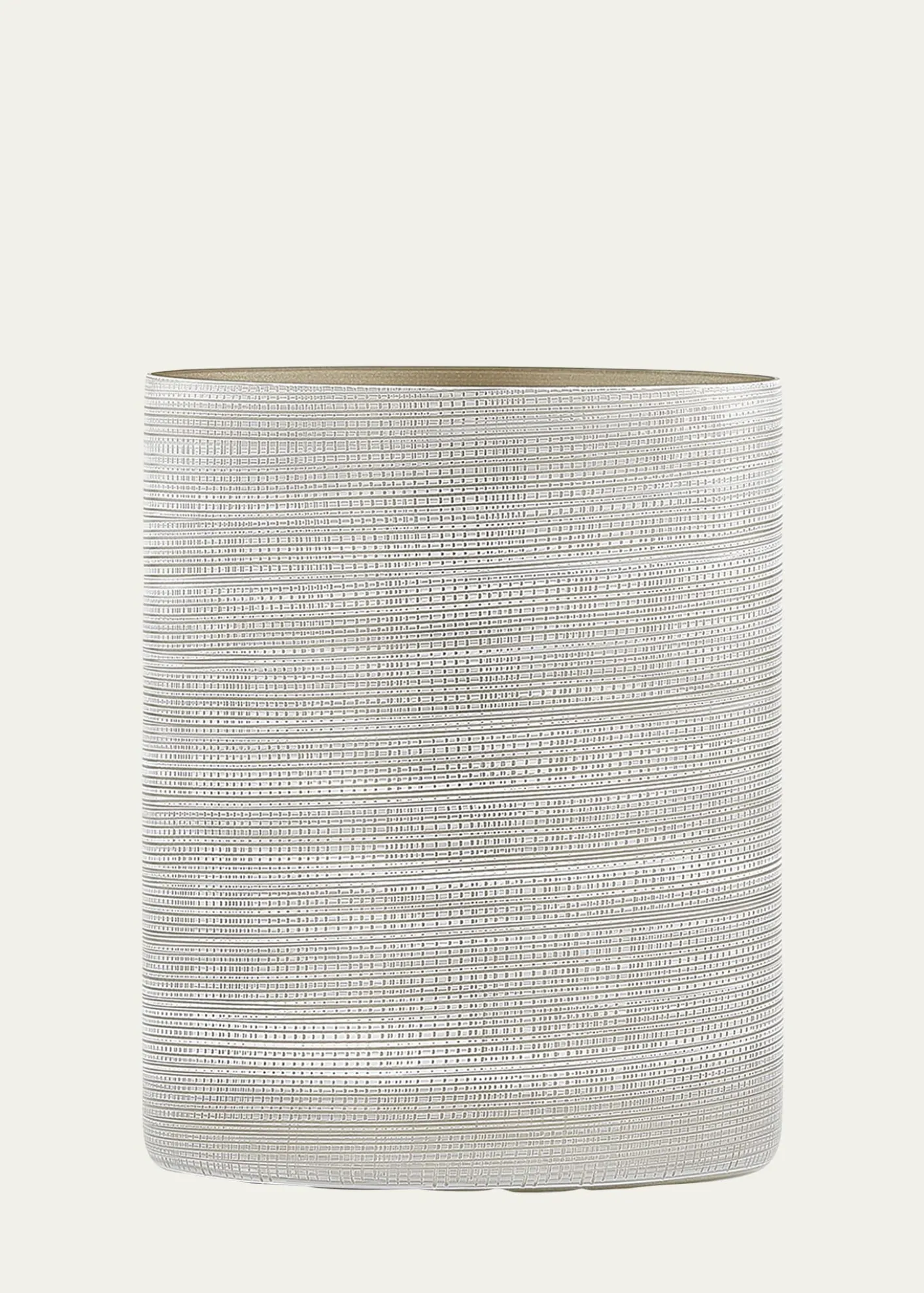 LabrazelWoven Wastebasket, Platinum