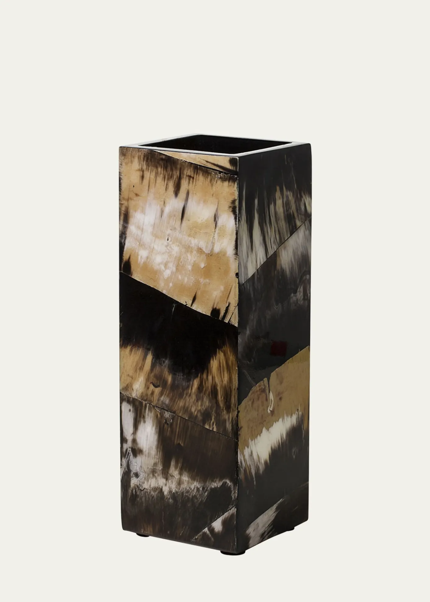 LADORADAHorn Veneer 16" Square Vase