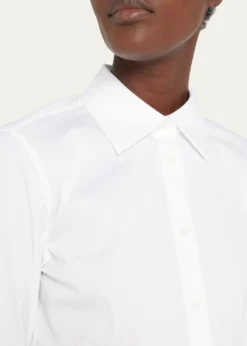 Lafayette 148 New YorkButton-Down Spread-Collar Shirt