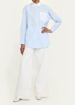 Lafayette 148 New YorkCharles Wide-Leg Twill Pants