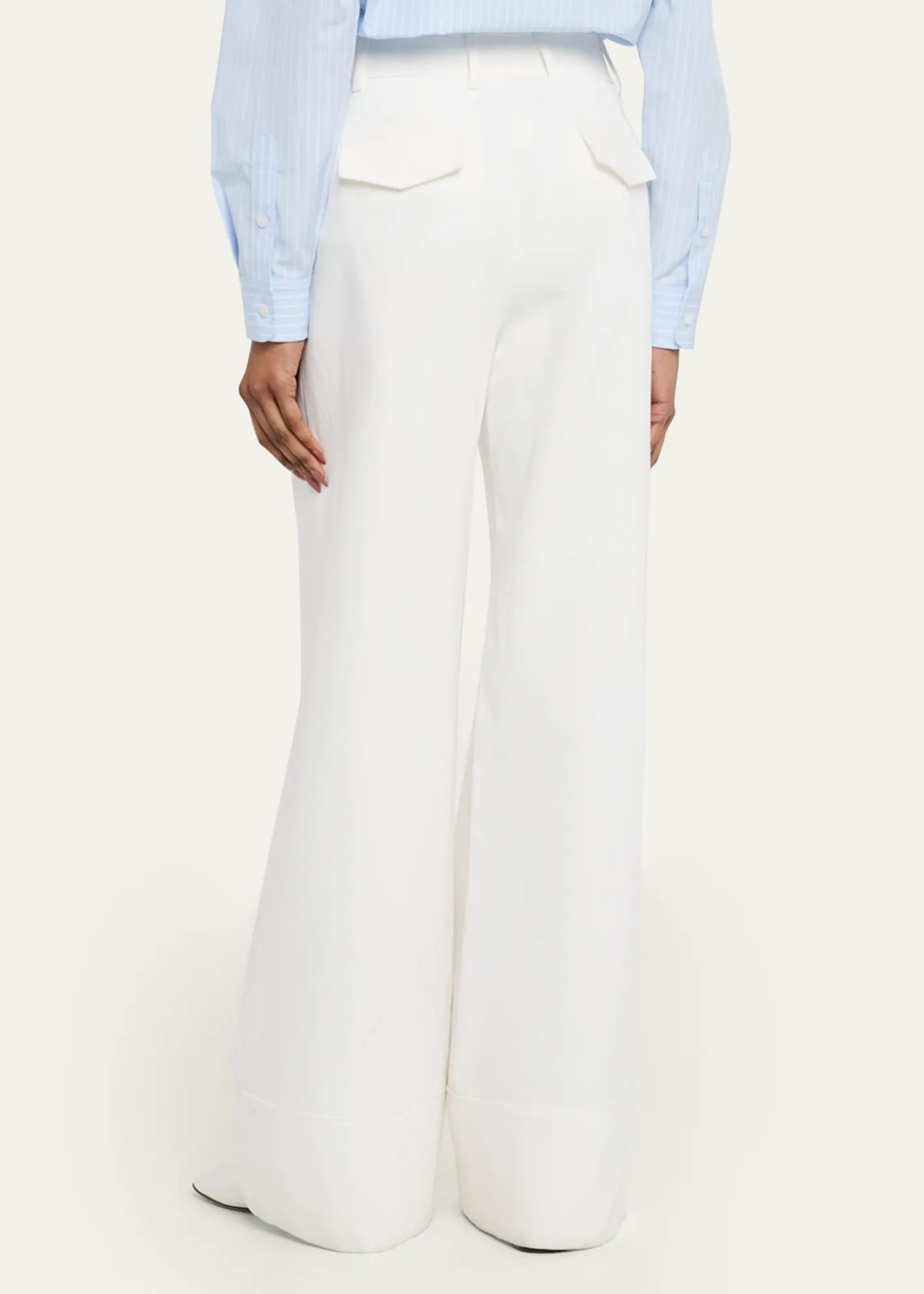 Lafayette 148 New YorkCharles Wide-Leg Twill Pants