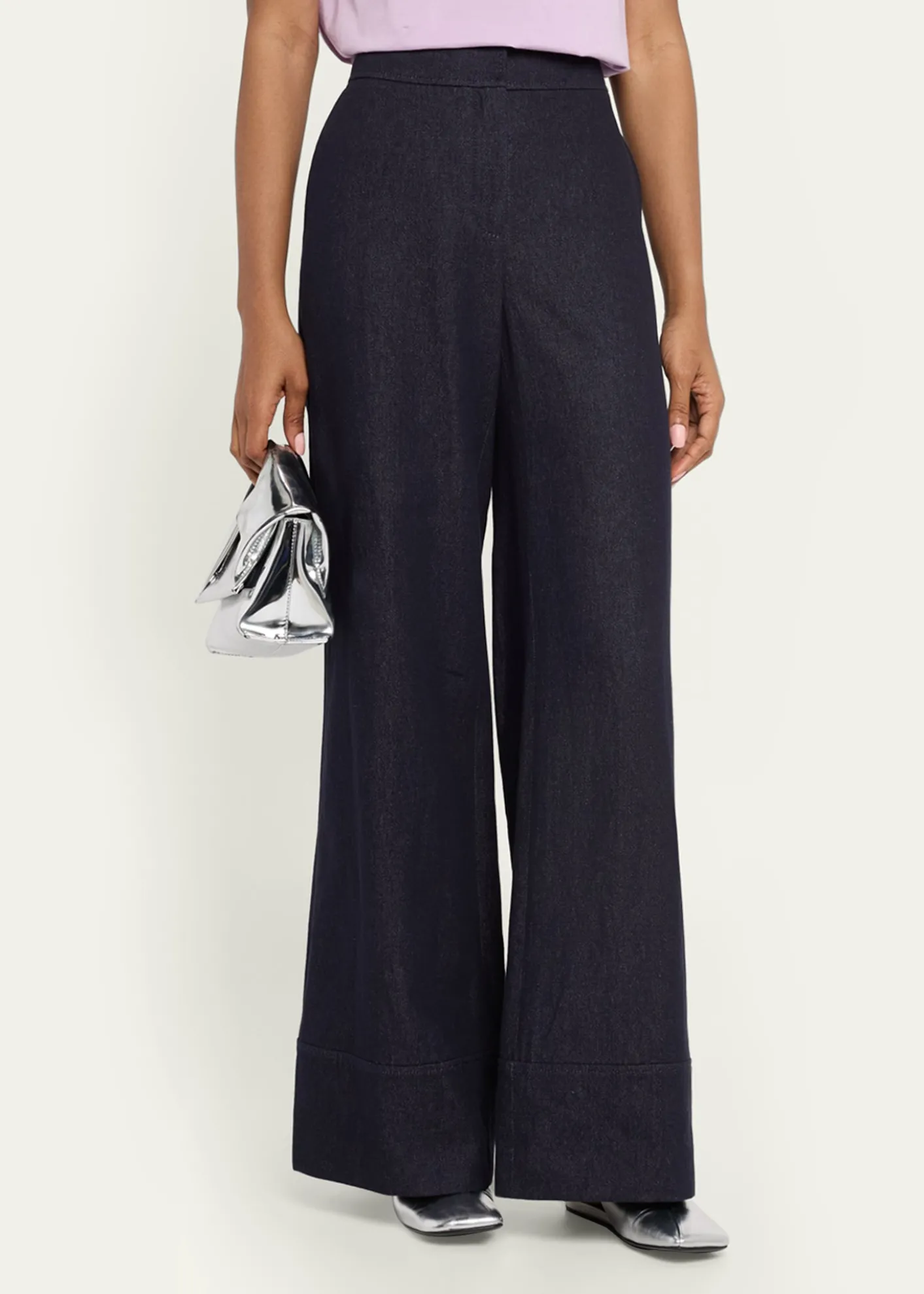 Lafayette 148 New YorkCharles Wide-Leg Twill Pants