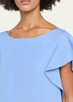 Lafayette 148 New YorkFlutter Silk-Linen Mini Dress