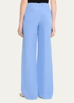 Lafayette 148 New YorkGates Wide-Leg Silk-Linen Pants