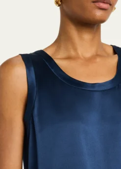 Lafayette 148 New YorkPerla Luxe Reversible Silk Charmeuse Shell