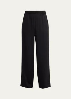 Lafayette 148 New YorkPerry Wide-Leg Stretch Silk Pants