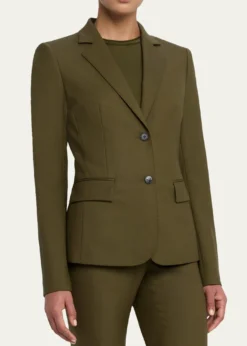 Lafayette 148 New YorkPick Stitch Stretch Wool Blazer